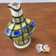 50s André L'Helguen ceramic rooster bottle for Keraluc Quimper