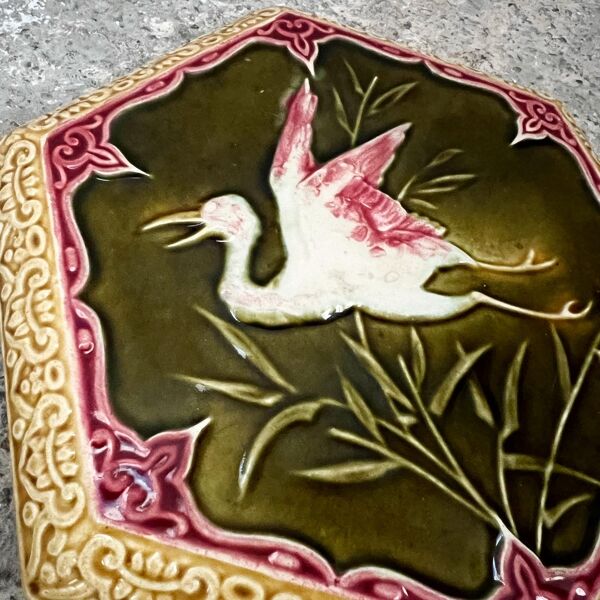 Dessous de plat cigogne barbotine