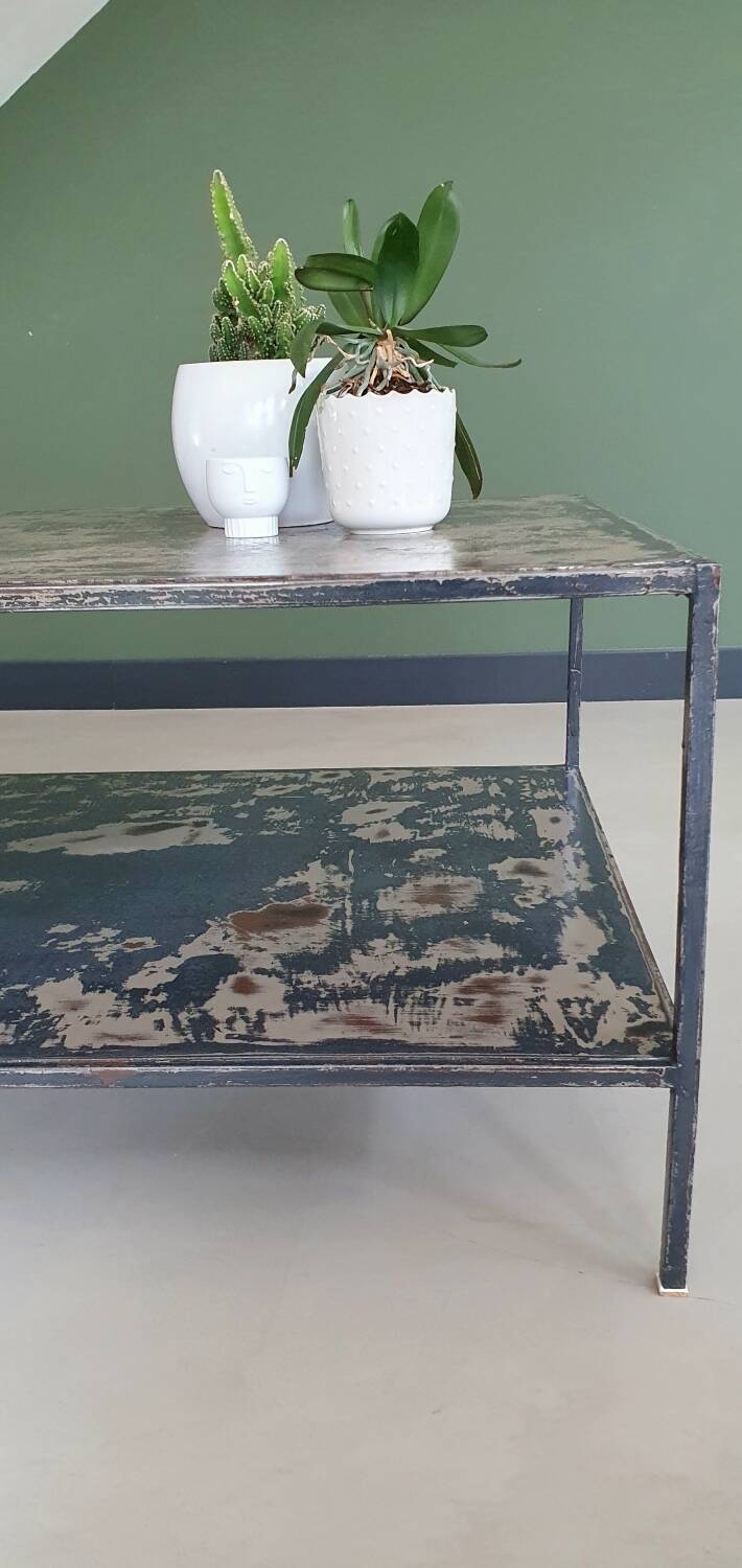 Industrial coffee table