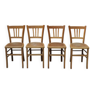 4 chaises bistrot vintage