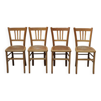 4 chaises bistrot vintage