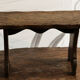 Marche pied en bois brut