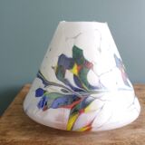 Colored glass lampshade