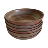 Lot de 6 assiettes creuses en grès