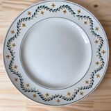 Plat rond à décor floral