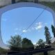 Vintage Wall Mirror, smoked glass, two-tone circa 1980s