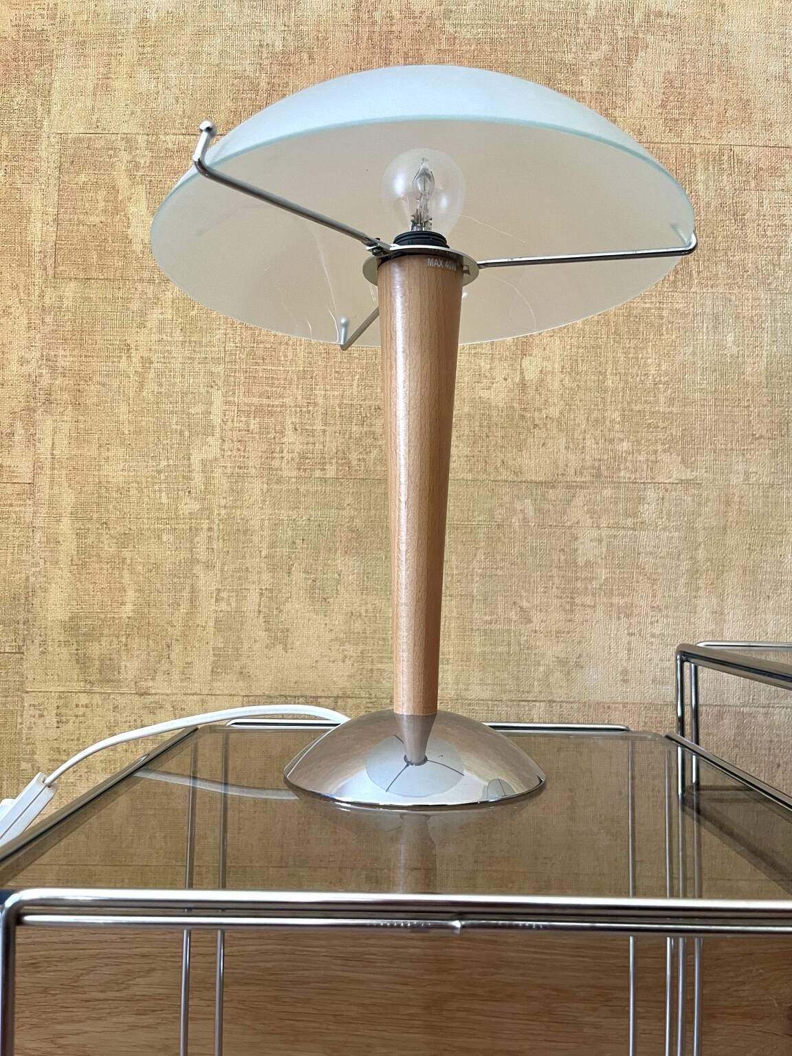 Pair of Ikea Kvintol mushroom lamps – 90s Scandinavian design