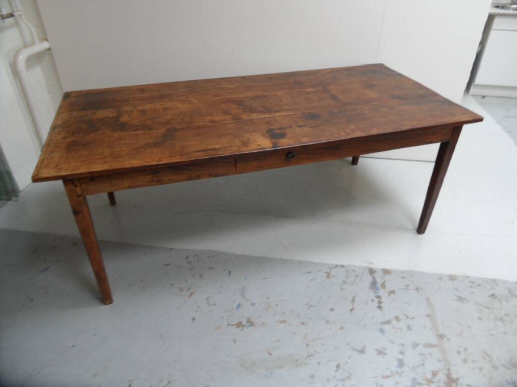 Antique French oak dining table