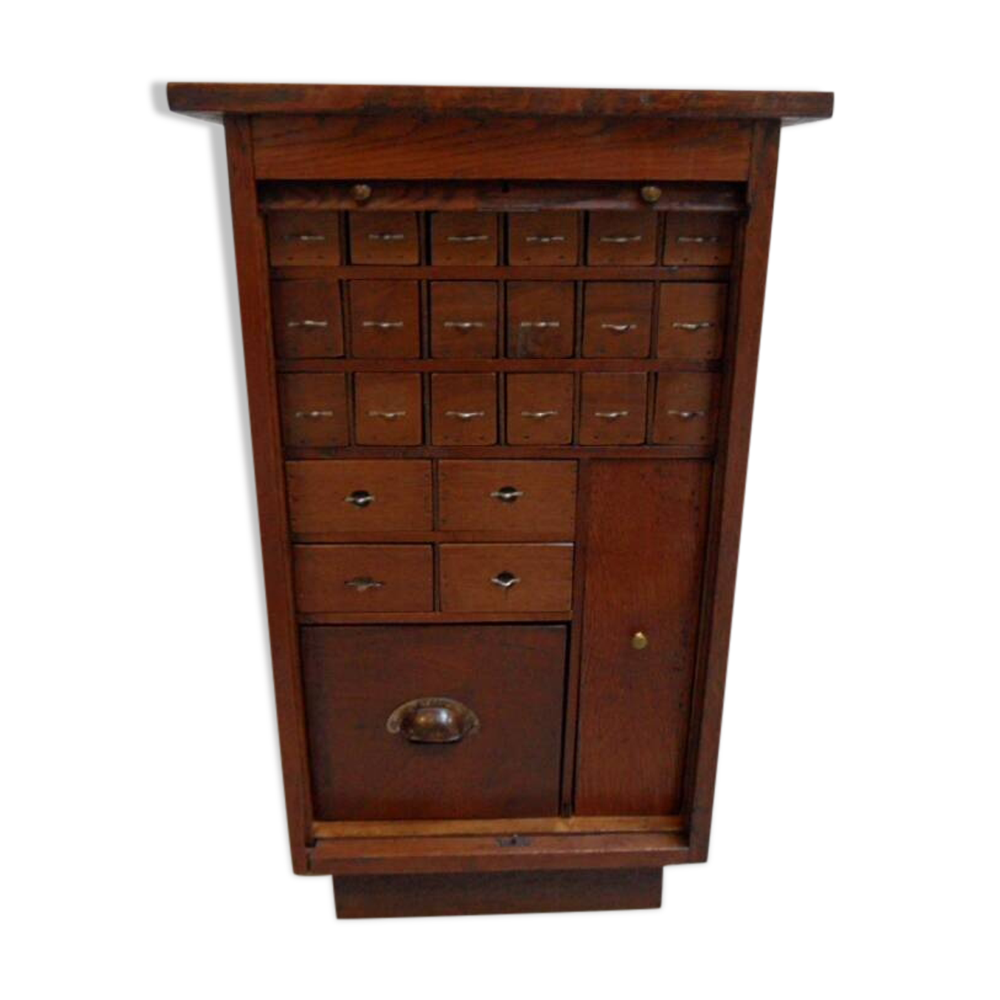 Antique watchmakers cabinet with drawers