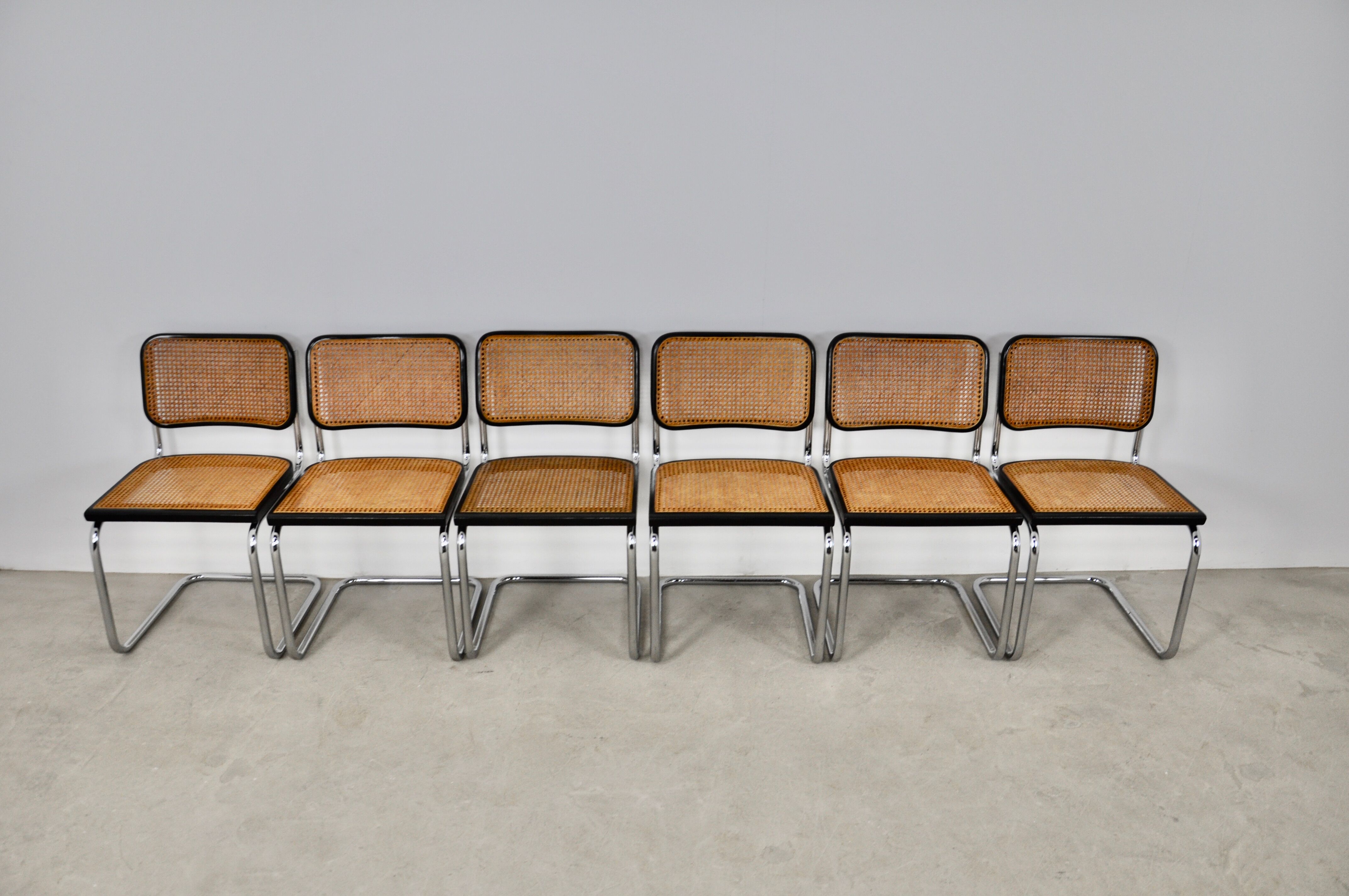 Set of 6 chairs B32 By Marcel Breuer