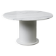 Table à manger ronde en marbre de Carrare, années 1970