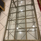 Iron coffee table and glass top