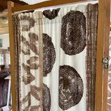 Wood and fabric screen from the 60s