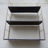 Metal thong wall shelf
