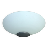 Half moon wall lamp in opaline glass 35 cm