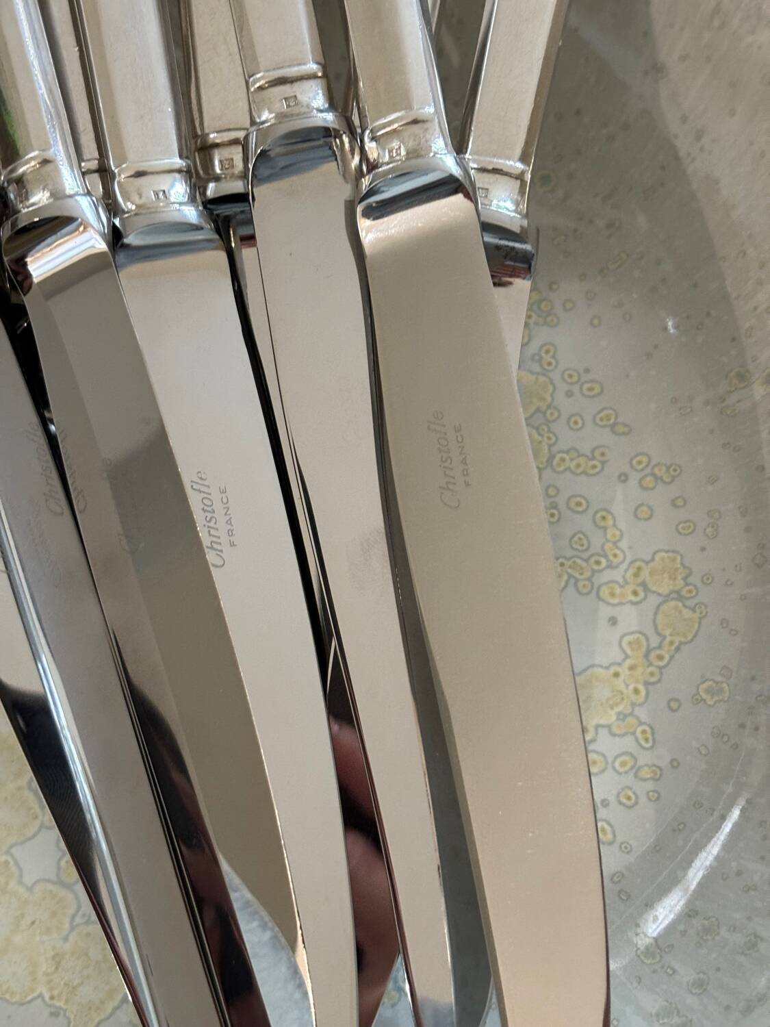 Chirstofle knives Cluny model