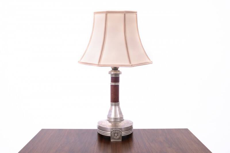 Table lamp with lampshade, Western Europe, 1950s.