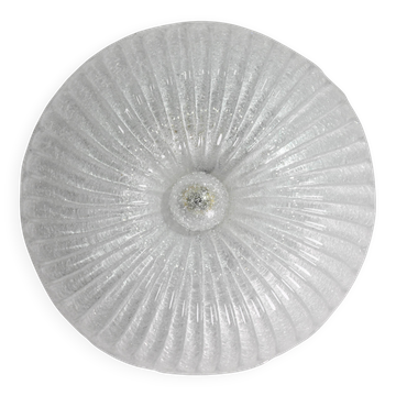 Italian midcentury Murano glass flush mount light Barovier style, 1970s