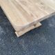 Renovated monastery dining table in solid oak from the 19th century, 200cm.