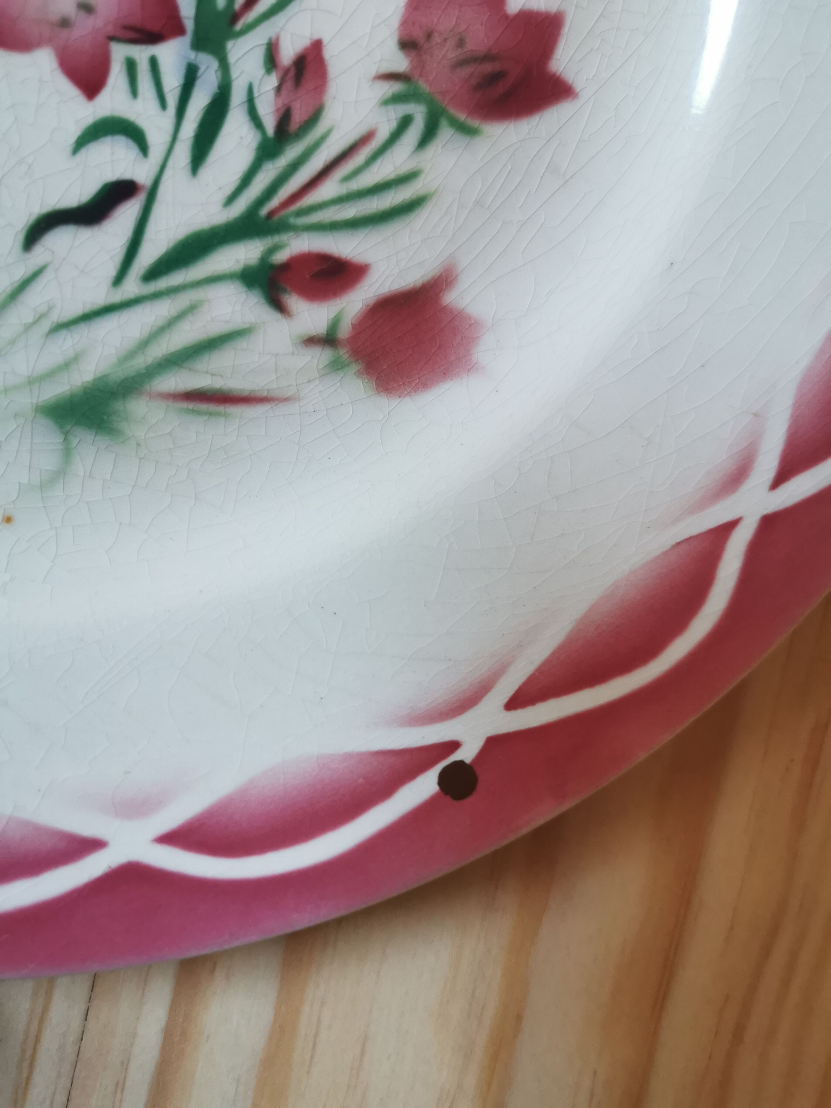 Mismatched retro dessert plates