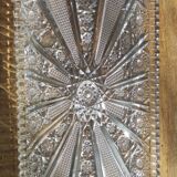 cut crystal serving tray