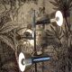 Vintage German floor lamp with 3 lights