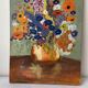 Old painting bouquet of flowers