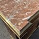Support furniture with rosewood marquetry and marble top in the Napoléon III style.