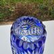Bohemian crystal blue vase height 36.5 cm7