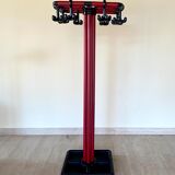 Red and black coat rack design 1980s
