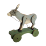 Old articulated toy to pull 27 cm, donkey, 1900