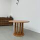 Circular pine dining table by Rainer Daumiller, 70s