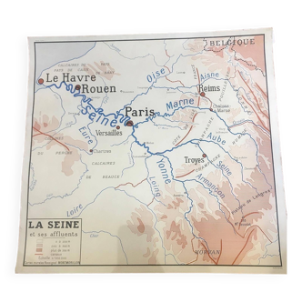 Geography map Loire/La Seine