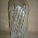 Chiseled glass bottle
