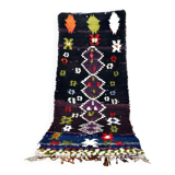 Vintage Moroccan Berber Boucherouite rug 205 x 87 cm (Perfect condition)