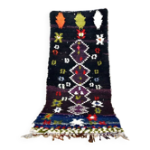 Vintage Moroccan Berber Boucherouite rug 205 x 87 cm (Perfect condition)