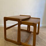Scandinavian teak pull-out tables