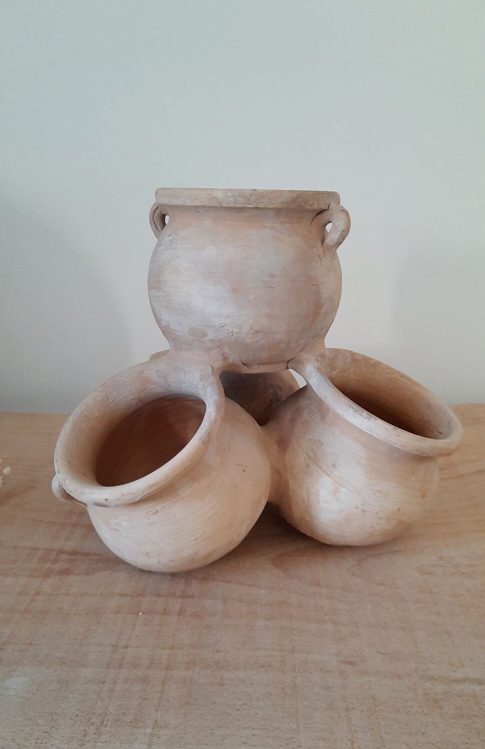 Multi plant planter in vintage terracotta