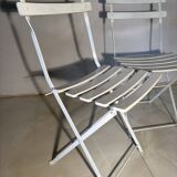 Bistro-style folding garden furniture set – table and 3 chairs