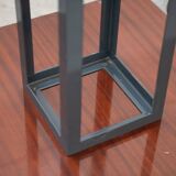 Wooden and brass coat rack, set of 4, 1970s