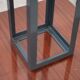 Wooden and brass coat rack, set of 4, 1970s