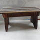 Vintage wooden bench footrest vintage plant holder