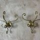 Pair of brass hooks