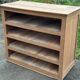 Raw wood chest of drawers