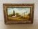 Small landscape painting oil on hardboard