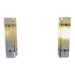 paire d'appliques verre - scandinave