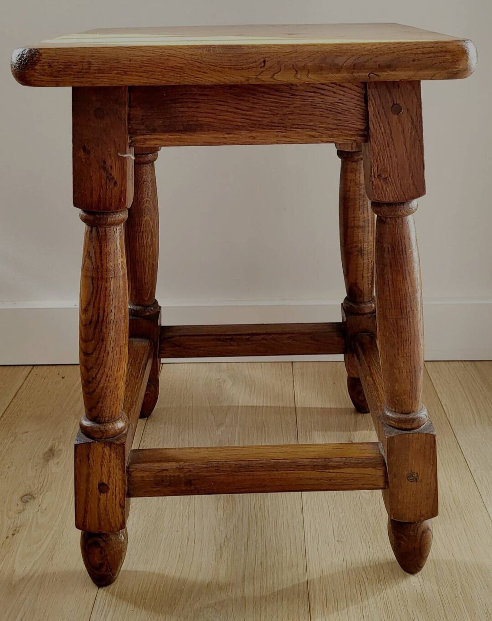 Side table, solid wood stool