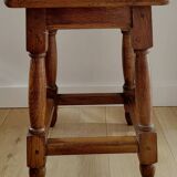 Table d'appoint, tabouret en bois massif