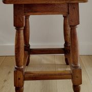 Side table, solid wood stool