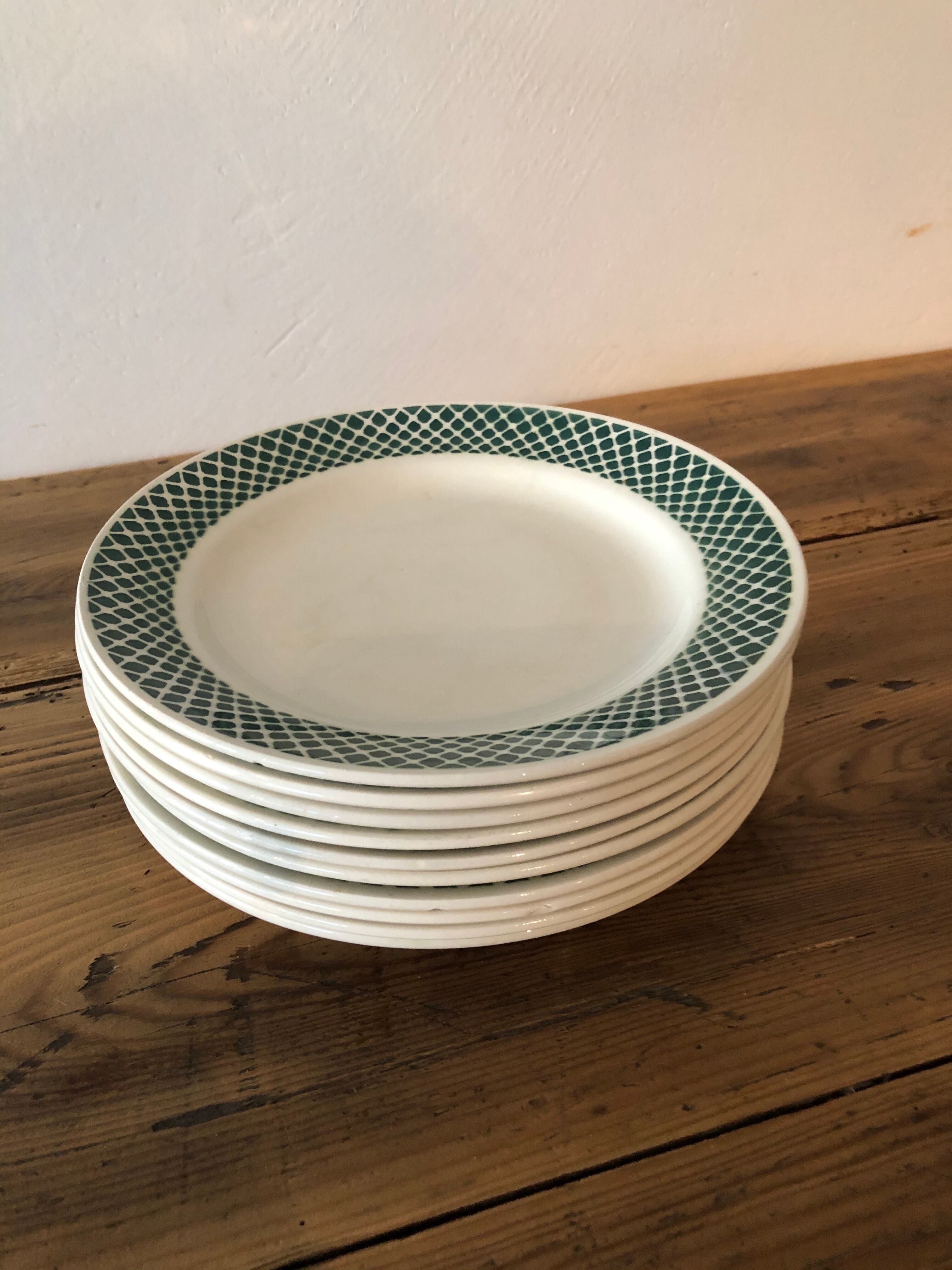 Vintage dessert plates, Iron Land